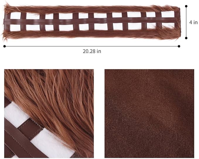 GNEGNI Chewbelta Chewbacca Seat Belt Shoulder Cover Pad for Car Handbag