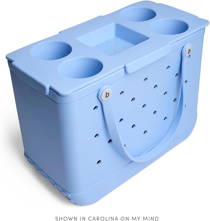 BOGG BAG Top o' the Bogg to Ya – Removable Tray Topper for Large Tote – Durable, Washable Snack or Drink Station – Beach, Pool, Boat, Sports (for Shore White)
