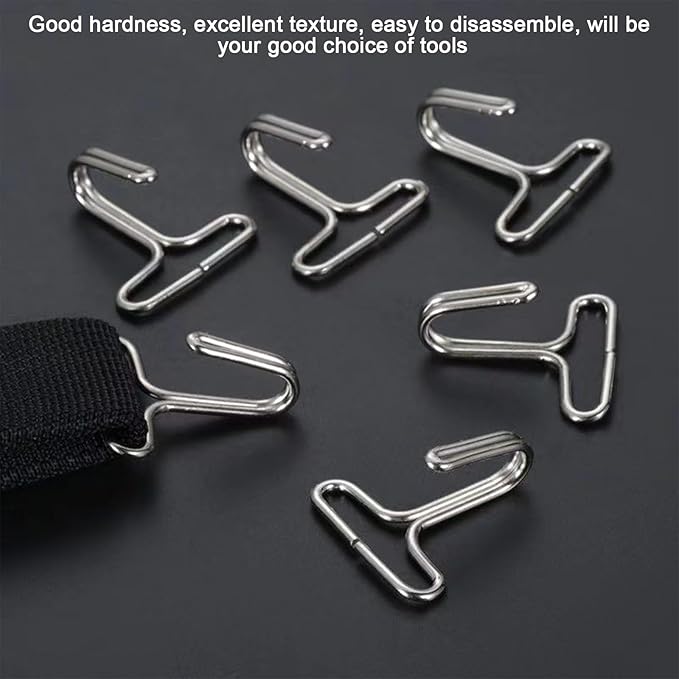 10 PCS Car Seat Cover Hooks, Fixing Hanger Fastener Locking Clip for Car Headrest Cover, Fixing Hook for Vehicle Seat Cushion Mat Installation Replacements, Car Accessories