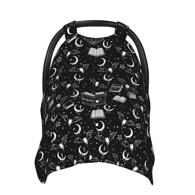 Gothic Car Seat Cover Baby Stuff Western Infant Carseat Covers Baby Girl Highland Car Seat Canopy Boy Winter Multi Use Nursing Cover for Newborn Carseat Canopy Nursing Covers Newborn Shower Gift