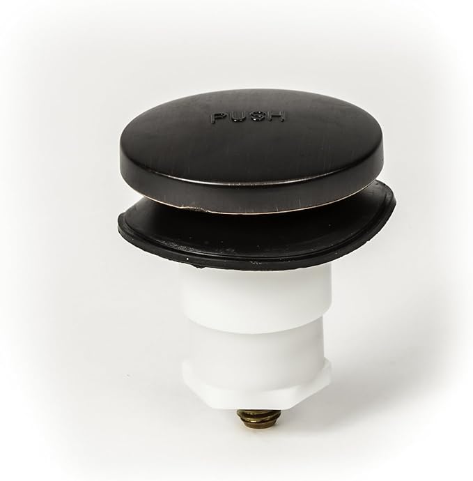 Universal Toe Touch (Tip Toe, Foot Actuated) Bath Tub/Bathtub Drain Stopper includes 3/8" and 5/16" Fittings