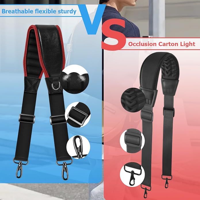 Shoulder Strap 79" Universal Handbag Strap with Ultra-thick Fixed Padded and Dual Balanced Adjustable Buckles Crossbody Strap