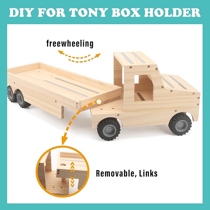RZYLKA for Tonies Box Organizer Shelf Storage, for Tonie Shelf Magnetic, Compatible with Tonie Box 1/2 Player Tonies Figures Characters for Children, Display Collection 20~30 Characters - Truck
