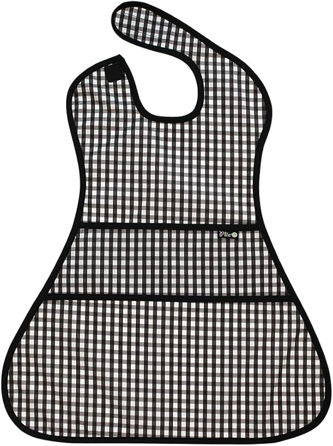Plie Full Coverage Waterproof Feeding Bib for Toddlers – Extra Long Apron Bib for Mealtime, Self-Feeding, High Chairn