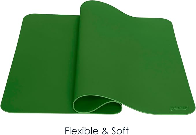 GASARÉ, Placemats Set of 4, Silicone Placemats, Table Mats, Non-Slip, Easy to Clean, Heat Resistant, Flexible, 20% Thicker, 16 x 12 inches x 1.1mm, Green