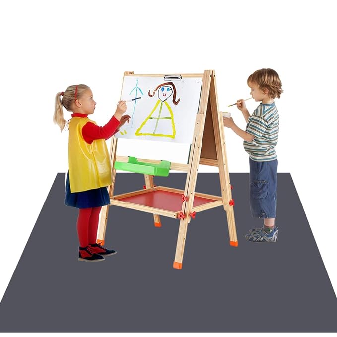 Baby Splat Mat for Under High Chair, 60 x 60 Inch Splash Mat, Waterproof and Washable Spill Mat, Anti-Slip Floor Protector
