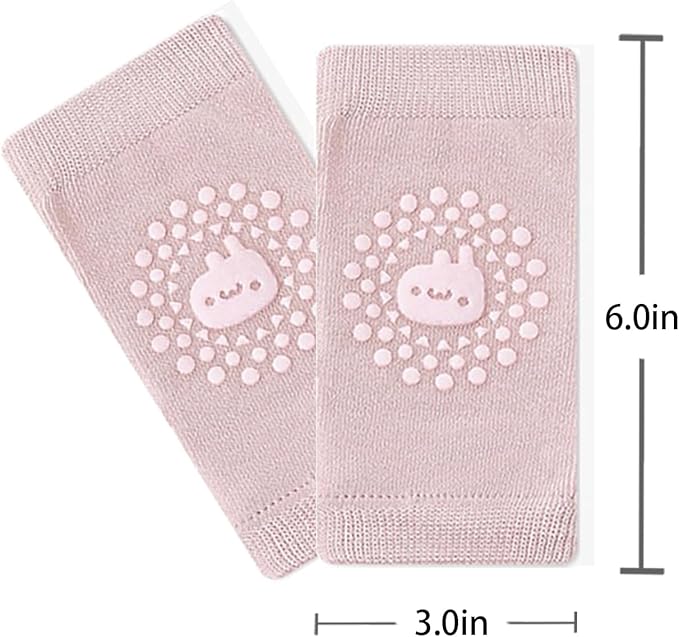 TFTSR Baby Knee Pads for Crawling (3 Pairs) and Baby Socks for Walking (3 Pairs), Walking Protector for Toddler Kid Girls Boy