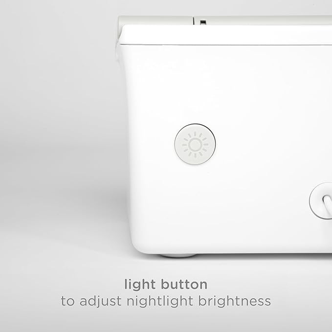 Ubbi Baby Wipes Warmer and Dispenser with Nightlight, Top-Heating System, Moisture Lock Lid, Fits Standard Wipe Packs, Soft Glow Light for Diaper Changes, Oat