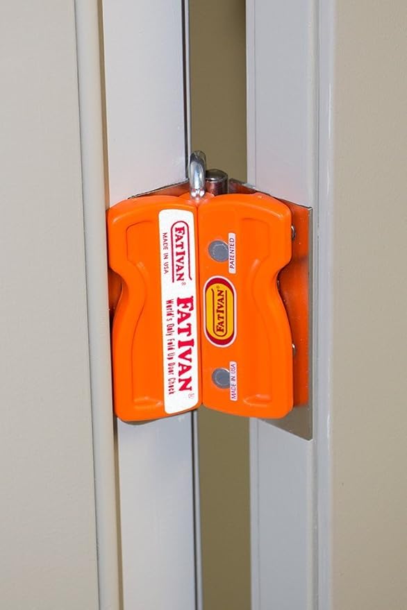 The Original Fat Ivan Fold Up Doorstop Wedge with Magnet - for Moving Office Home or School - Great for Police, Admin, Firefighters and Any time You Need a Door to Stay Open