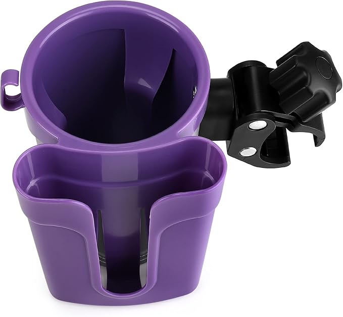 Accmor Stroller Cup Holder with Phone Keys Holder, 3-in-1 Universal Cup Holder, Drinks Bottle Holder for Stroller, Bike, Wheelchair, Walker, Scooter