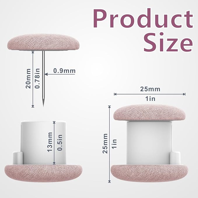 AHAILUOO Duvet Clips, Linen Double Sided Pin Fasteners, Sheet Comforter Holder (12, Pink)