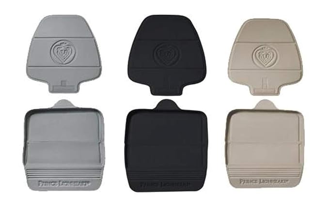 Prince Lionheart Car Seat Protector. The only 2 stage Seatsaver Designed with Thick padding, Nonabsorbent, waterproof, PVC foam material. Comparable with all baby and toddler car seats. (Grey)