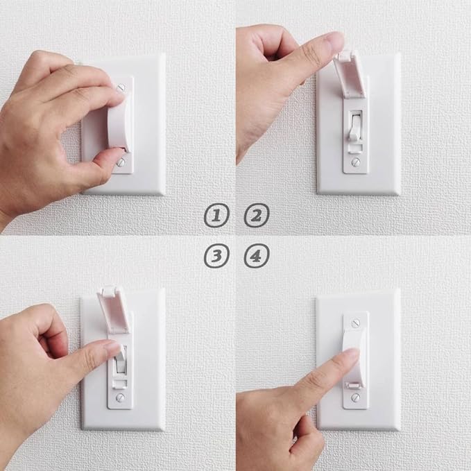 Wall Switch Guard, ILIVABLE Childproof Light Switch Plate Covers Protects Your Lights or Circuits from being Accidentally Turned On or Off by Children and Adults (White, 1 Pack)