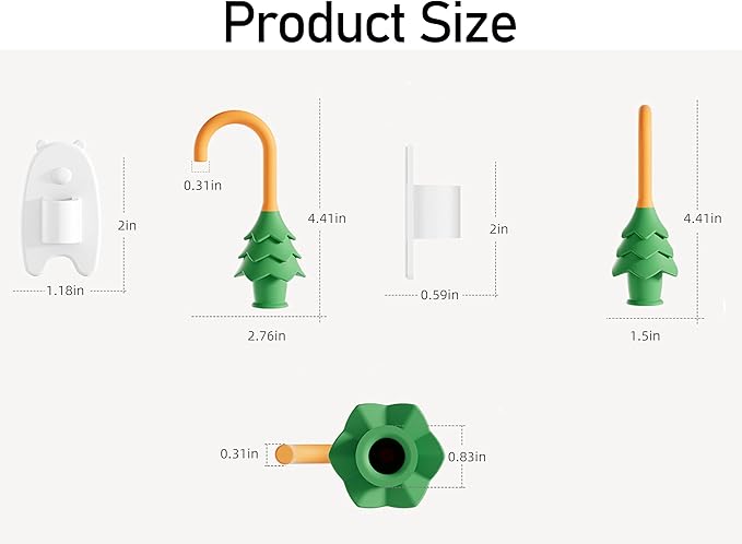YOFENZO Christmas Tree Hanging Silicone Door Pinch Guard and Anti Door Slam Stopper,Child Safety Finger Pinch Guard,Baby Proofing Doors to Keep Door Open Stop Door from Slamming(4 PCS, Colorful)