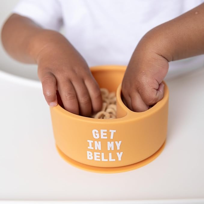 Bella Tunno Silicone Suction Bowl for Toddlers and Babies, Food Grade BPA Free Silicone, Non Slip Suction Base, Microwave & Dishwasher Safe, Ideal Baby-Led Weaning & Self Feeding Bowl, Miss Mess