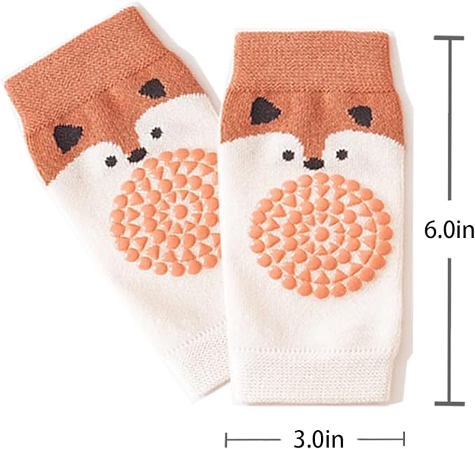 TFTSR Baby Knee Pads for Crawling (3 Pairs) and Baby Socks for Walking (3 Pairs), Walking Protector for Toddler Kid Girls Boy