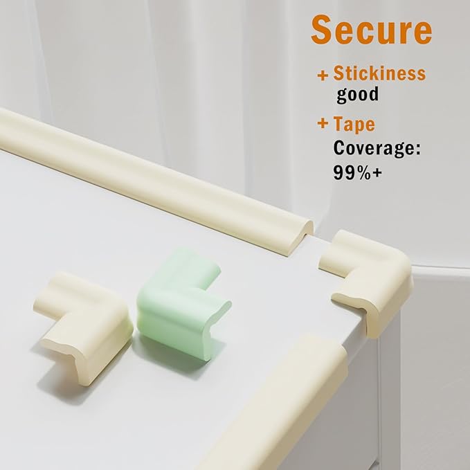 Foam Table Edge and Corner Guards for Baby,(6.5ft Edge 4Corners),Baby Proofing Soft Corner Protectors,Furniture and Tables Child Baby Proof Bumpers, Pre-Taped Corner Cushions (Pink)