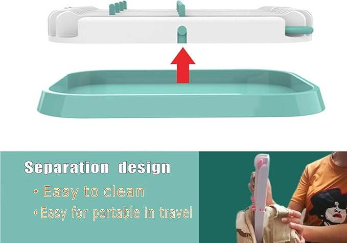 Altibrant Baby Bottles Drying Rack, Folding Drainer for Feeding Bottles Accessories Dryer Holder(Green)