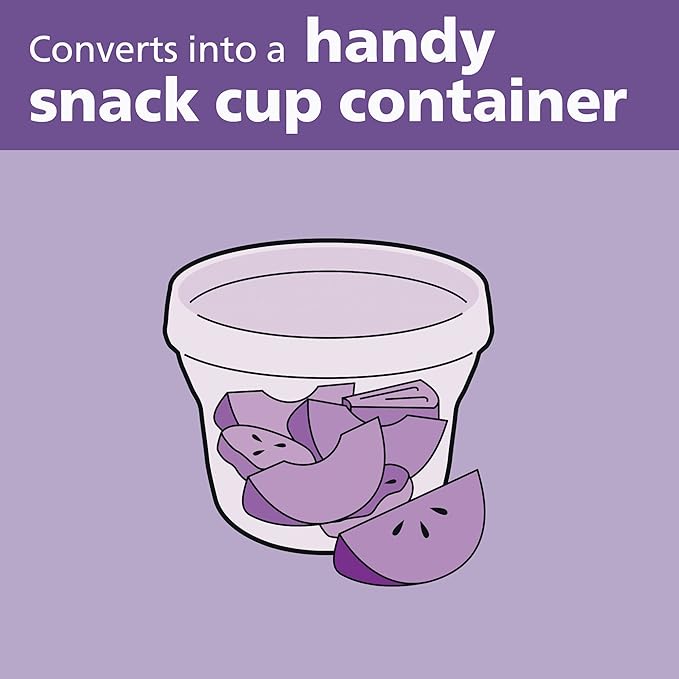 Philips AVENT Powder Formula Dispenser and Snack Cup for Unisex Baby,Grey,SCF135/18,(Pack of 2)