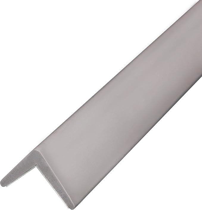 Heavy-Duty Industrial-Grade Low-Profile Corner Guard Edge Protector and Bumper - Grey, 24 Inches - 1 Each