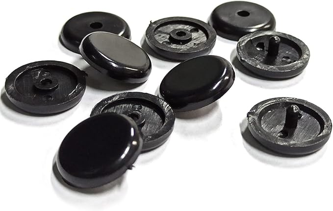 5 Sets Universal Fit Seatbelt Stopper Kit, Snap-on Seat Belt Button Stop, Black Seat Belt Buckle Button Prevent Plastic Seat Belt Button Buckle Clip Stop From Sliding Down The Belt