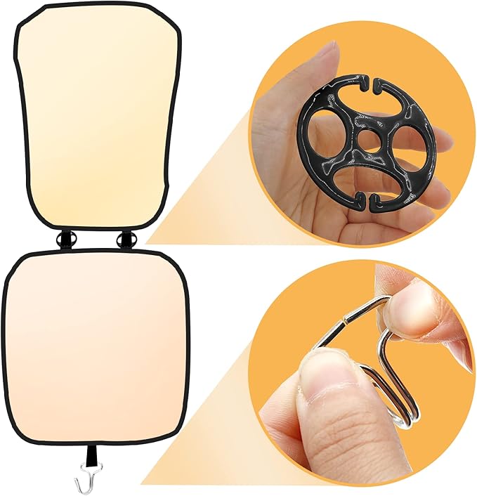24Pcs Car Seat Cover Plum Plate Metal Hooks, 12Pcs Plastic Car Seat Covers Chucks and 12Pcs Metal Hooks Set Locking Clip Plastic Card Fixed Fastener Buckle Replacement for Car Seat (Black)