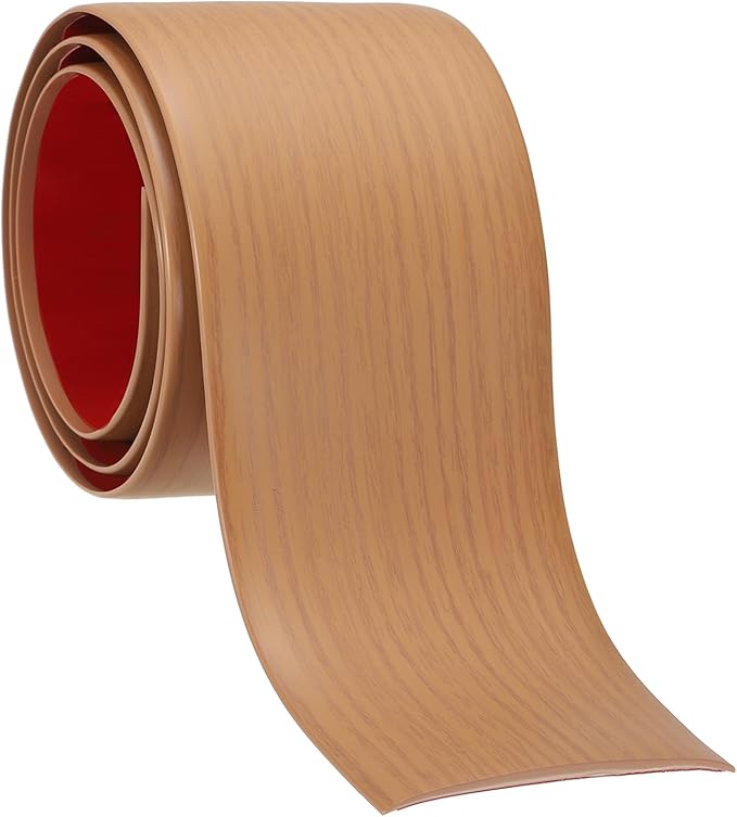 PATIKIL Self Adhesive Floor Transition Strip 3 in x 6.6 Ft, Vinyl Laminate Floor Flat Divider for Joining Floor Gaps Doorways Carpet Cover Floor Tiles Yellow Oak