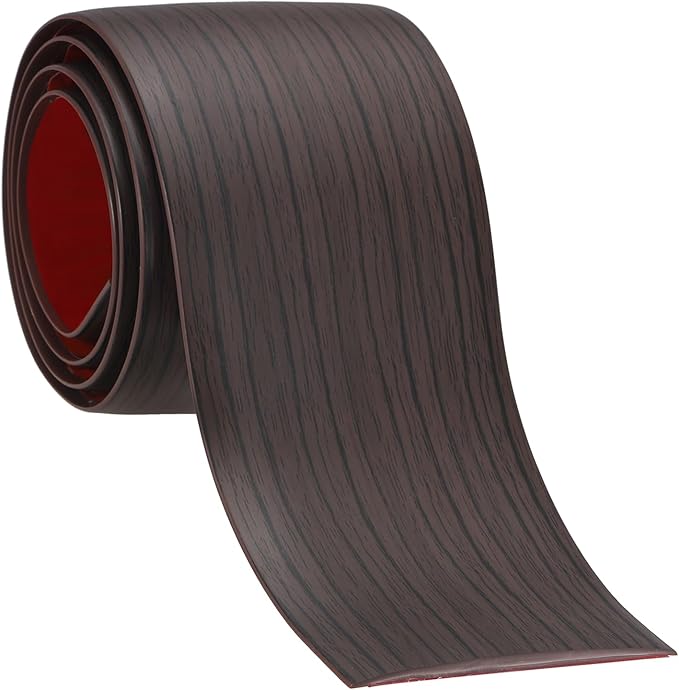 PATIKIL Self Adhesive Floor Transition Strip 3 in x 6.6 Ft, Vinyl Laminate Floor Flat Divider for Joining Floor Gaps Doorways Carpet Cover Floor Tiles Black Walnut
