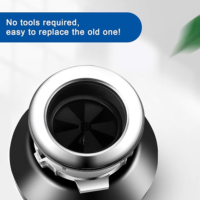 Garbage Disposal Splash Guard Collar Sink Baffle, Food Waste Disposer Parts Accessories, 3-3/8 Inch Multi-Function Drain Plugs for Garbagal Disposals by CLEESINK