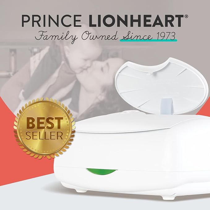 Prince Lionheart Ultimate Wipes Warmer with Integrated Nightlight Pop-Up Wipe Access.All Time Worldwide#1 Selling Wipes Warmer.It Comes with an everFRESH Pillow System That Prevent Dry Out(Pack of 6)