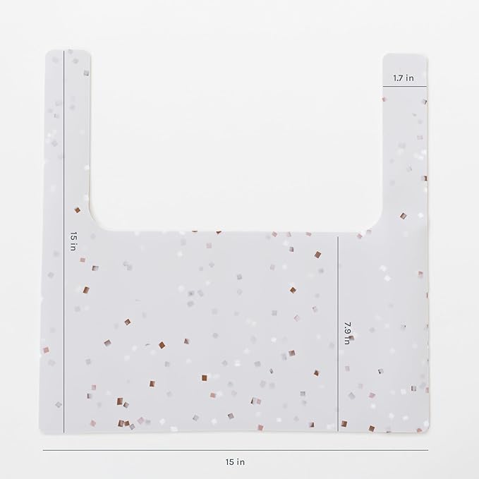 Yeah Baby Goods Placemats Compatible with The IKEA Antilop Highchair (Terrazzo on Milk) - Food-Grade Silicone Highchair Tray Mat – Easy to Clean, High Chair Accessory