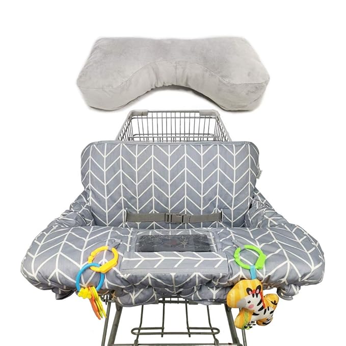 Shopping Cart Covers for Baby, Seat positioner High Chair Cover, Machine Washable for Infant, Toddler, Boy or Girl