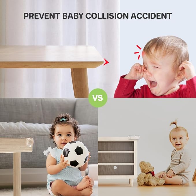 SUTOUG 30 Pack Corner Protector Baby, Table Corner Protectors for Furniture, Baby Proof Corners and Edges, Corner Covers Baby Safety, Baby Corner Protector Guards, Clear