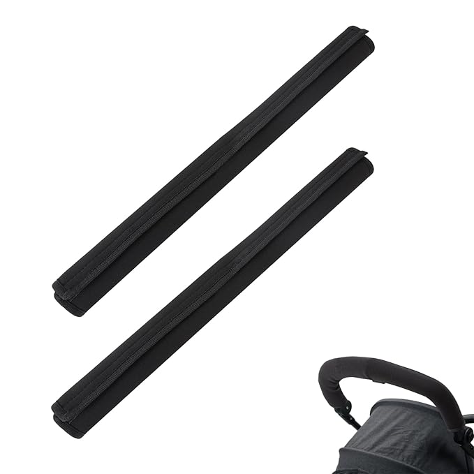 Stroller Handle Cover,Stroller Handlebar Cover,2 Pack Pushchair Armrest Sleeve Handle Protector Covers,Universal Protective Case for Pram Strollers Grip Bar,Stroller Accessories Essentials