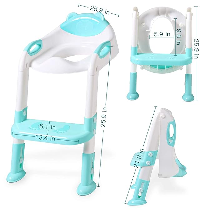 Potty Training Seat, SKYROKU Upgrade Toddler Toilet Seat for Kids Boys Girls, Potty Training Toilet, Splash Guard Anti-Slip Pad, Stabilized Base