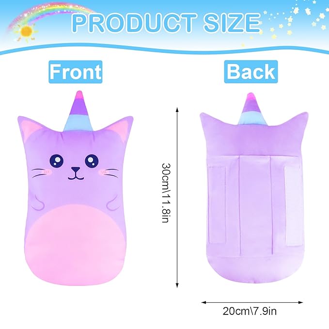 FIODAY Seatbelt Covers for Kids Car Seat Strap Pads Seat Belt Pillow Adjust Seat Belt Covers Seatbelt Cushion for Toddler Baby Boys Girls Travel Head Neck Shoulder Support,Purple