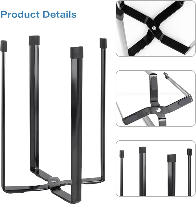 Kitchen Stand Holder, Plastic Bag Drying Rack, Multifunctional Countertop Cups Bottles Drying Rack for Plastic Bags, Bottles and Cups, Shelf Trash Bag (Black)