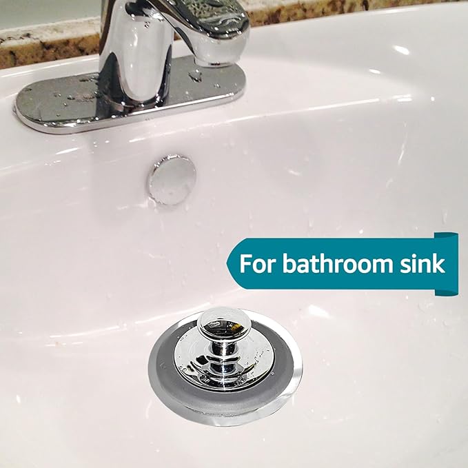 Bathtub Drain Stopper, Tub Stopper, Bathtub Drain Plug,Sink Drain Stopper, Universal Bathroom Bath Tub Drain Stoppers, Shower Cover Replacement Jets Hair Catcher Topper Rubber Strainers(Patented)