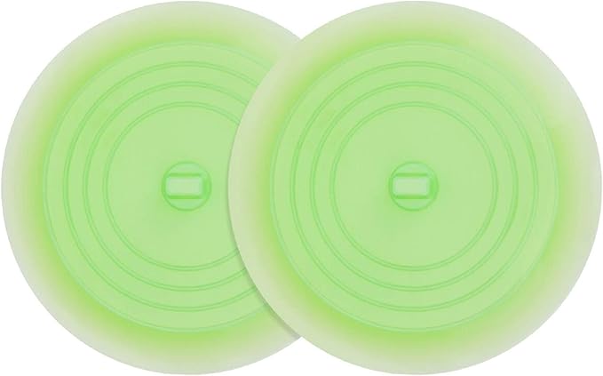 tifanso Silicone Tub Stopper Recyclable Bathtub Drain Stopper Upgraded Drain Plug Cover for Bathrooms and Laundries Kitchen Universal Use 6 inches (Jelly Green)