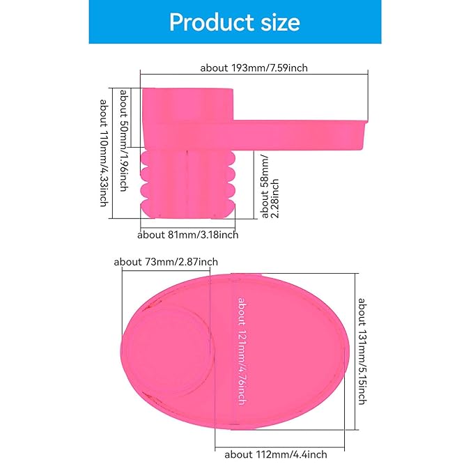 Keenso Car Seat Snack Tray,Portable Travel Rotating Cup Holder Plate for Car Seats, Booster,Stroller (#12)