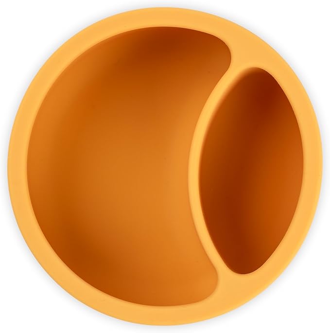 Bella Tunno Silicone Suction Bowl for Toddlers and Babies, Food Grade BPA Free Silicone, Non Slip Suction Base, Microwave & Dishwasher Safe, Ideal Baby-Led Weaning & Self Feeding Bowl, Miss Mess
