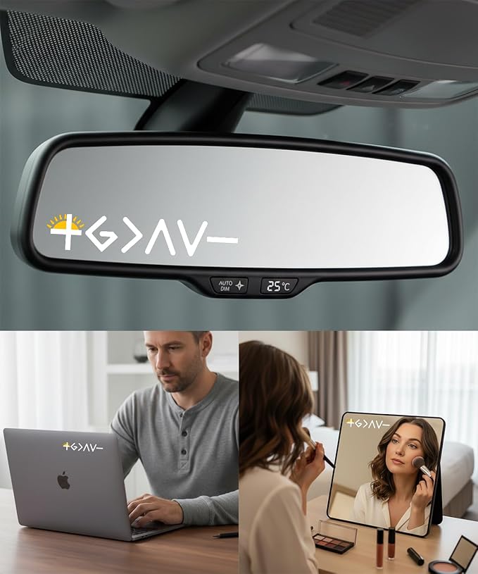 2 Pack Car Seat Belt Cover Pads with 3 PCS God is Greater Than the Highs and Lows Rearview Mirror Stickers, Christian Car Accessories Set for Women and Men