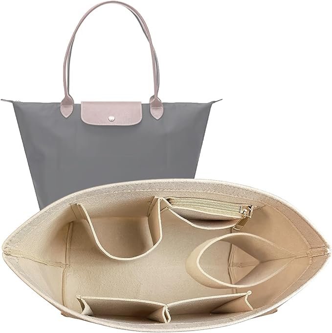 Lckaey bag Organizer Insert for le pliage organizer insert Handbags Organizer1012khaki-M