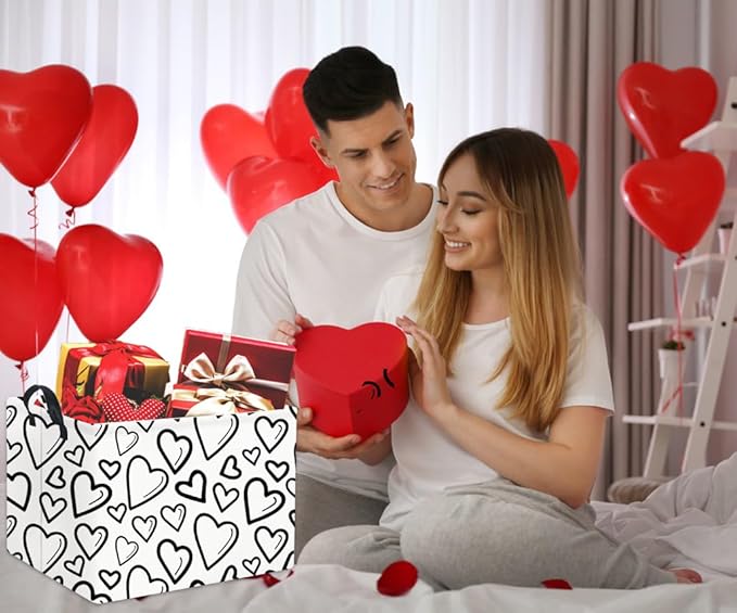 TIBAOLOVER Rectangular Heart Basket Kids Baby Girls Basket Cute Toy Storage Bin Organizer Shelf Book Love Room Decor(Black Light Heart)