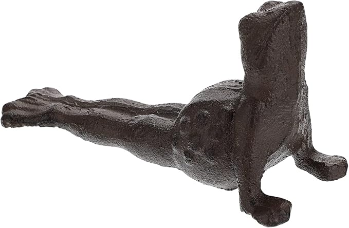 Sumnacon Cast Iron Cute Frog Door Stop - Heavy Duty Floor Door Stopper Avoid Drilling Hole, Vintage Iron Doorstop Wedge for Patio Yard Garden Farmhouse Home Office Commercial Industrial