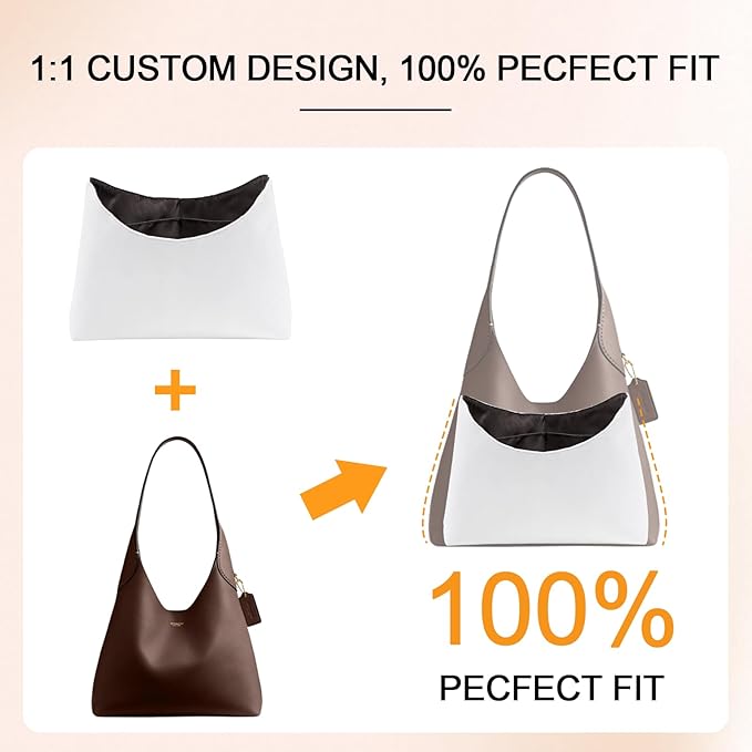 Dupont Paper Purse Organizer Inserts for brooklyn 28 Insert Keeps Tote Handbag（White）