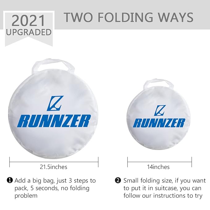 L RUNNZER Baby Pop Up Crib Tent, Crib Net to Keep Baby from Climbing Out, Crib Canopy Cover Against Falling and Bites, Strong Frame & Soft Breathable Mesh, White+stars