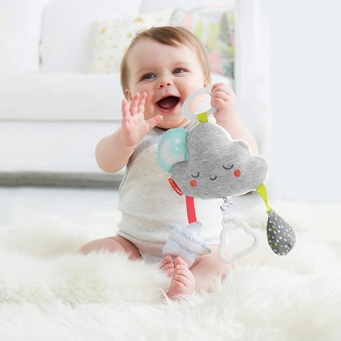 Skip Hop Baby Stroller Toy, Silver Lining Cloud Jitter, Cloud , 0.25 Pound