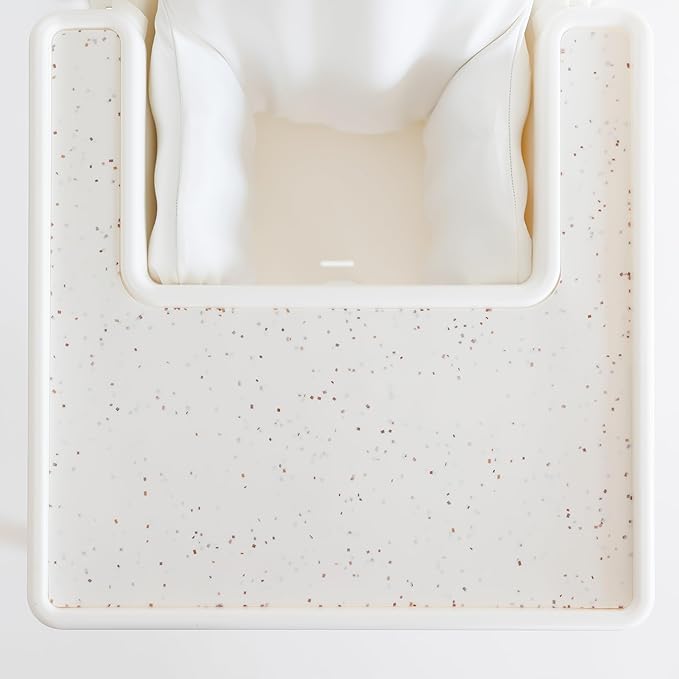 Yeah Baby Goods Placemats Compatible with The IKEA Antilop Highchair (Brown Speckle) - Food-Grade Silicone Highchair Tray Mat – Easy to Clean, High Chair Accessory