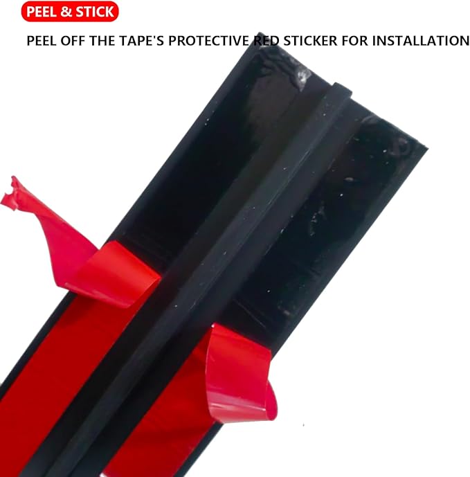 DAILISEN 9.84ft T Molding Flexible Self Adhesive T Shape Floor Transition Strip Bendable T Rubber Trim T Transition Strip for Tile to Laminate Flooring